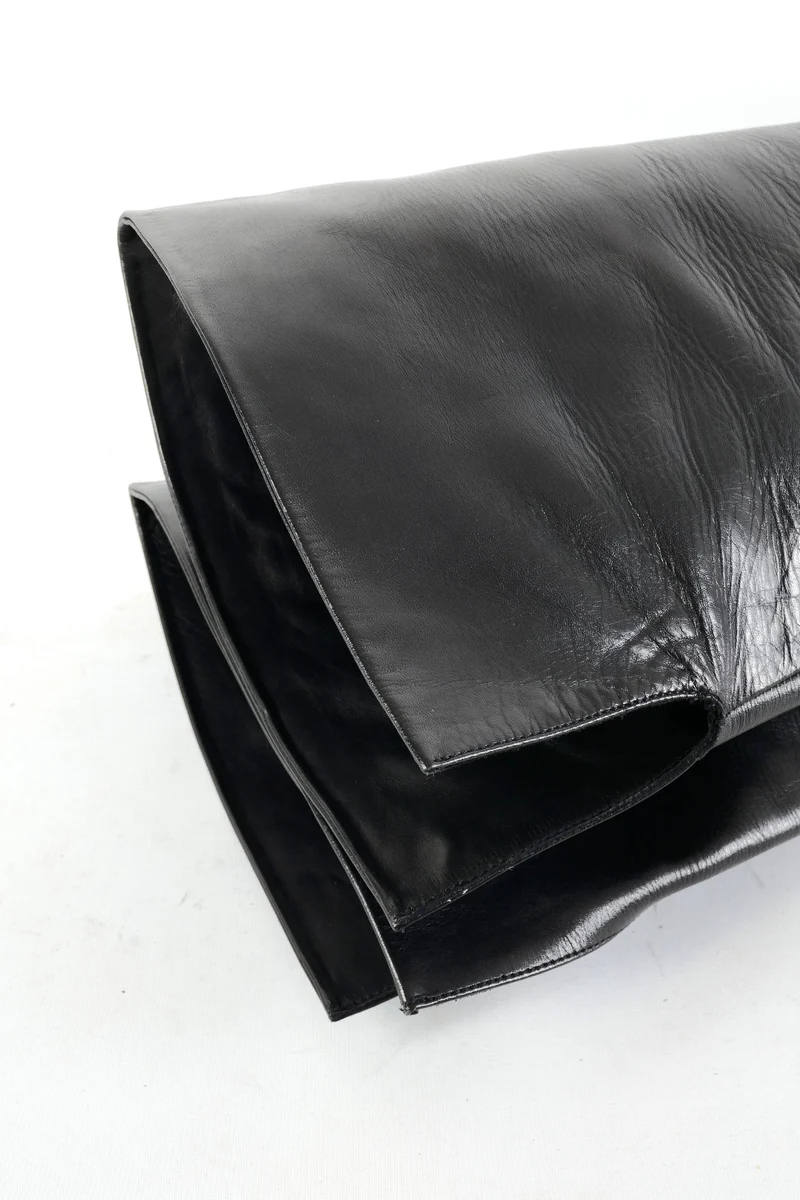 Overknees Leder schwarz