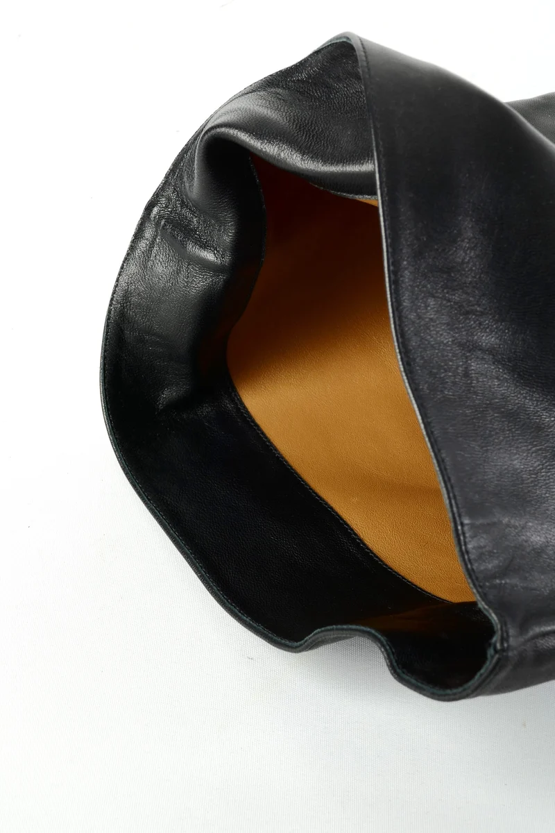 Overknees Leder schwarz