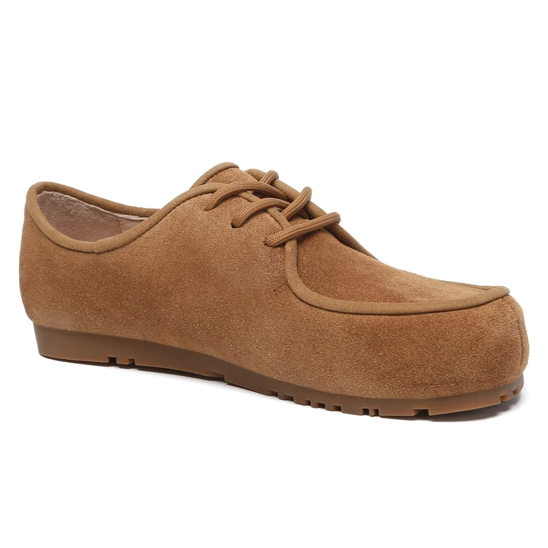 Suede Leather Casual Lace Up Shoes