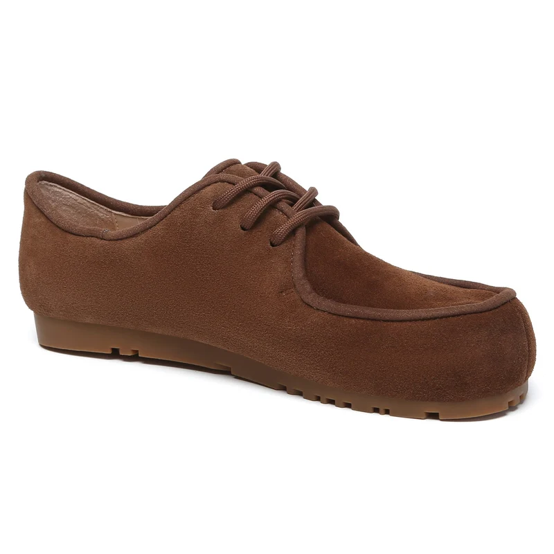 Suede Leather Casual Lace Up Shoes