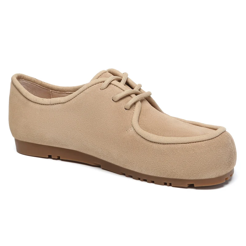 Suede Leather Casual Lace Up Shoes