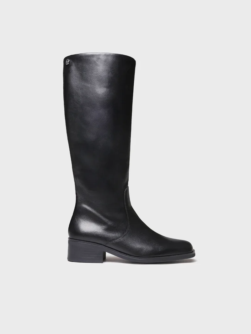Bota alta en piel para mujer | TAGA-P