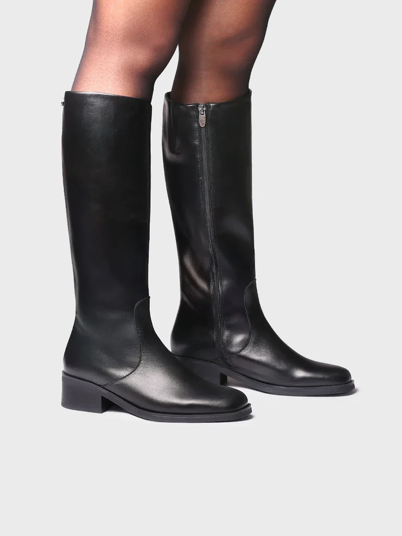 Bota alta en piel para mujer | TAGA-P
