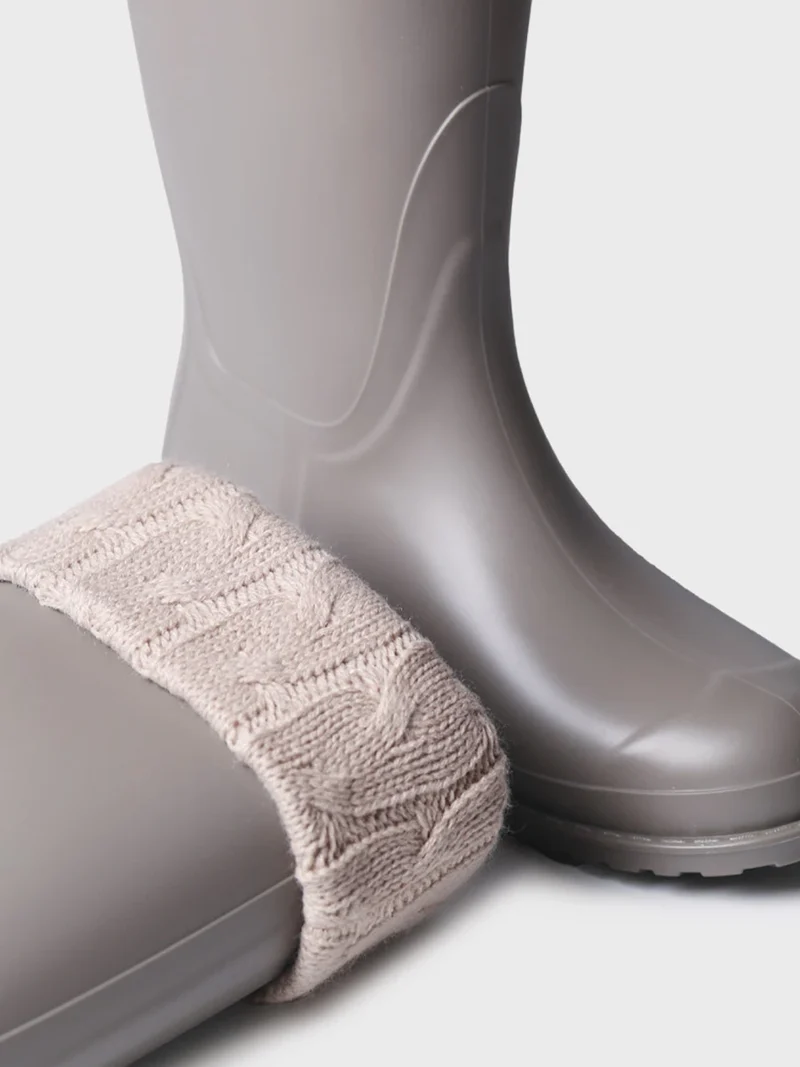 Bota de agua alta con calcetín de punto para mujer | PUIGMAL