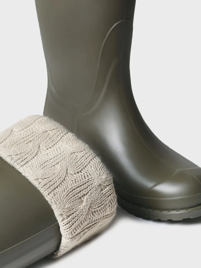 Bota de agua alta con calcetín de punto para mujer | PUIGMAL