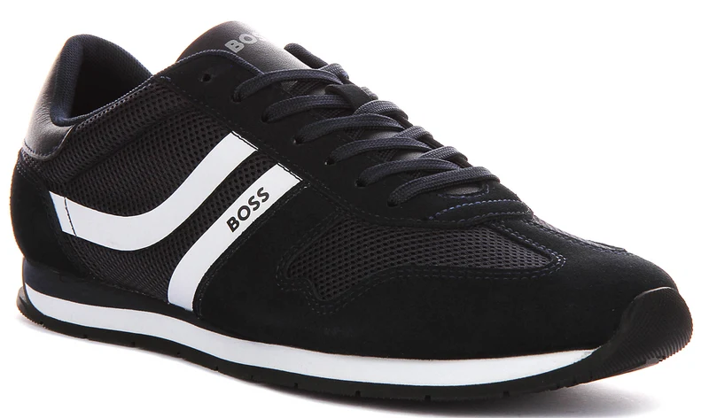 Boss Levon Runner In Dark Blue For Men