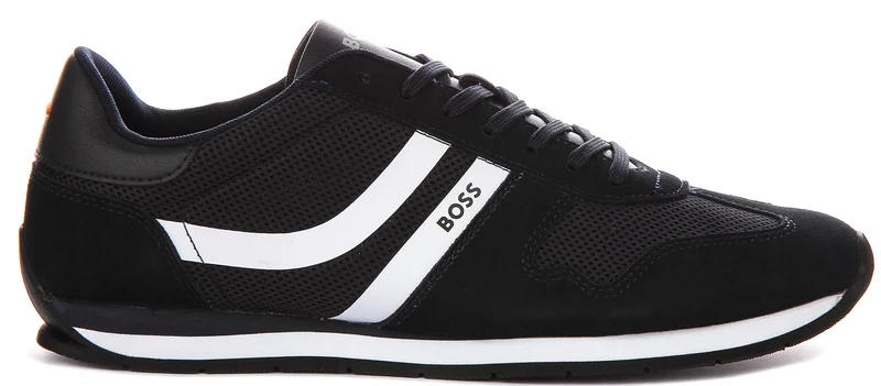 Boss Levon Runner In Dark Blue For Men