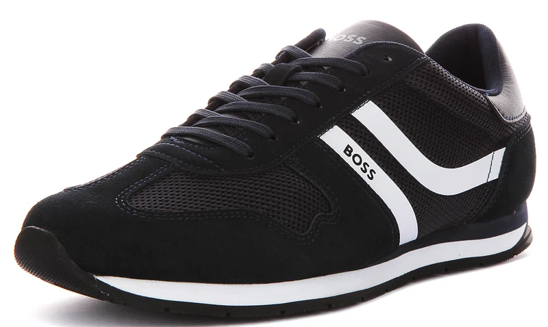 Boss Levon Runner In Dark Blue For Men