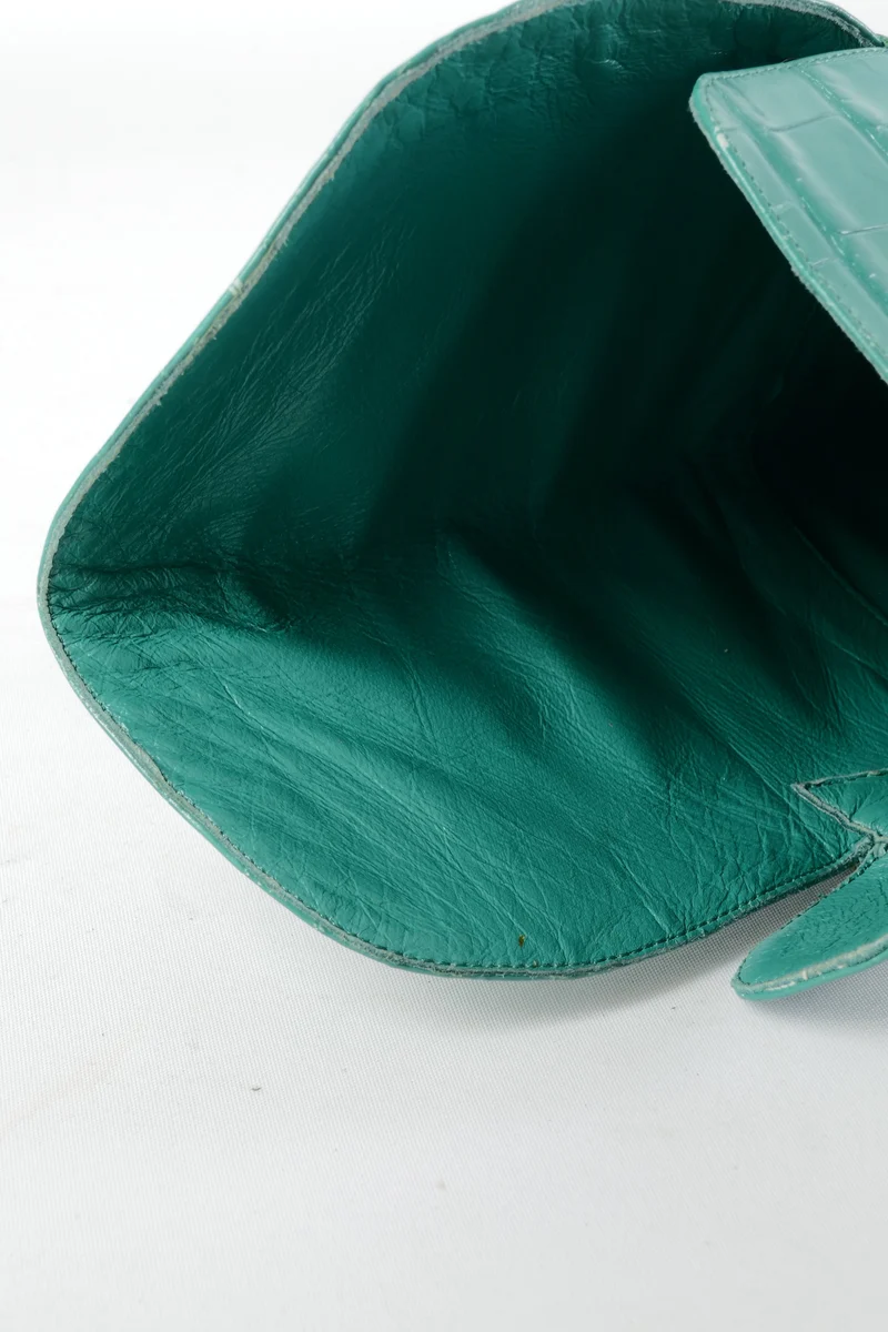 Overknees Leder grün