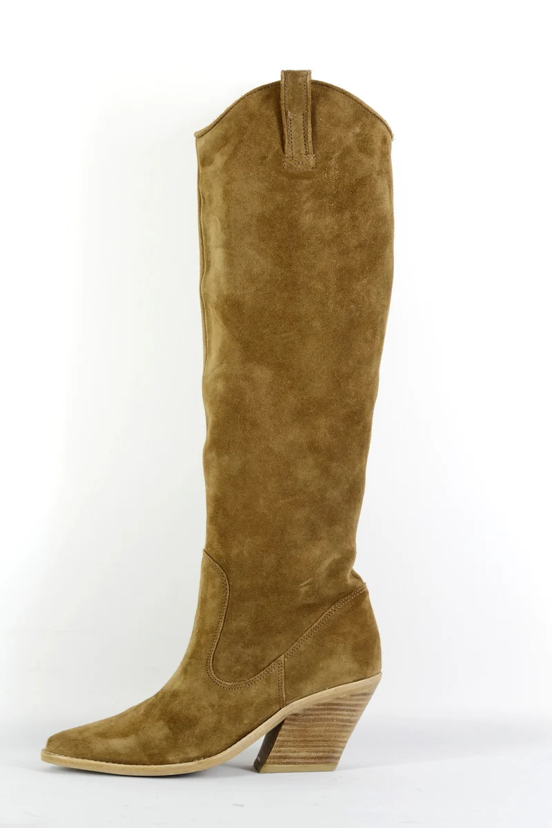 Stiefel Wildleder camel