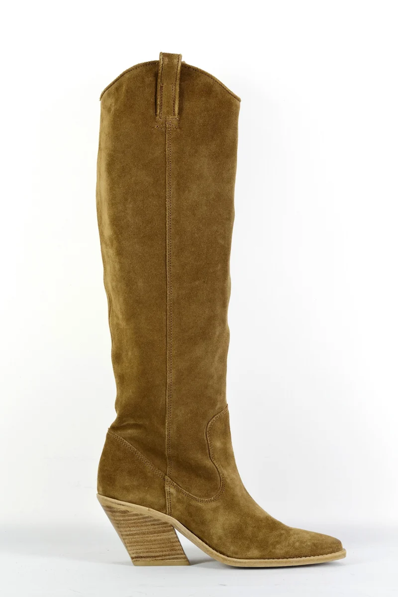 Stiefel Wildleder camel