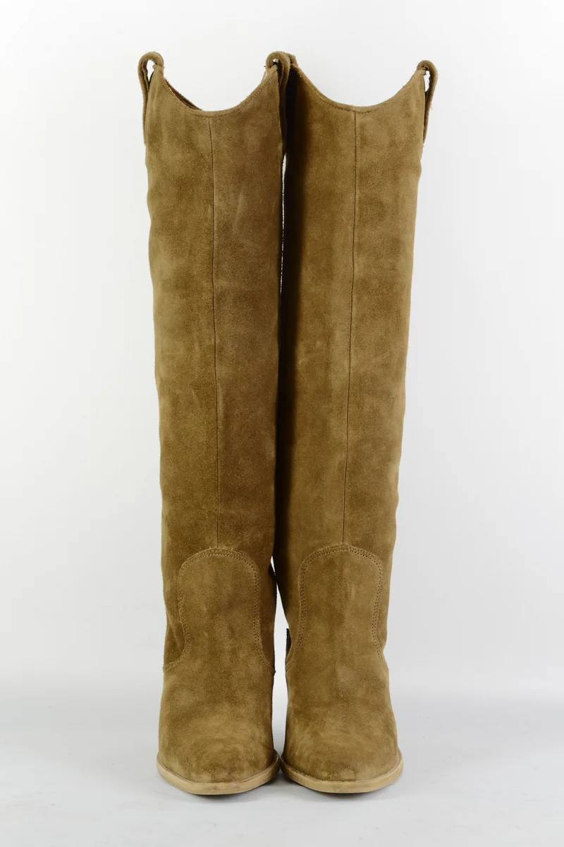 Stiefel Wildleder camel