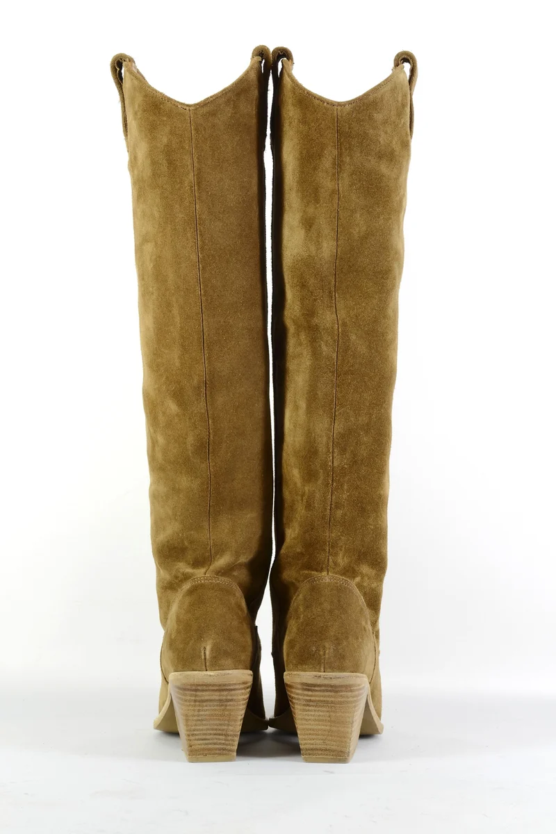 Stiefel Wildleder camel