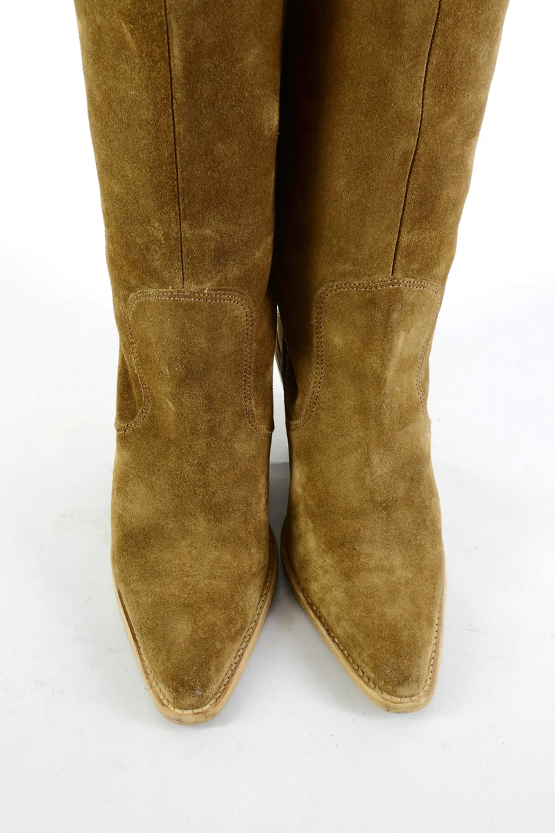 Stiefel Wildleder camel