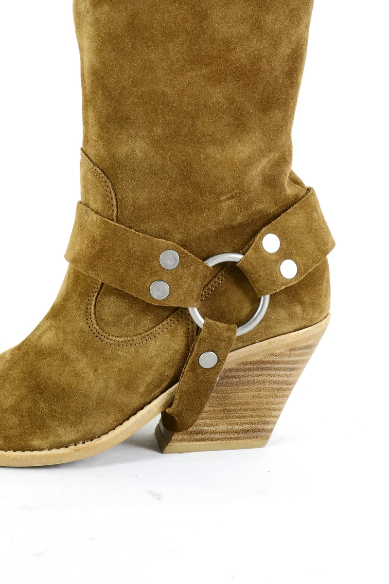 Stiefel Wildleder camel