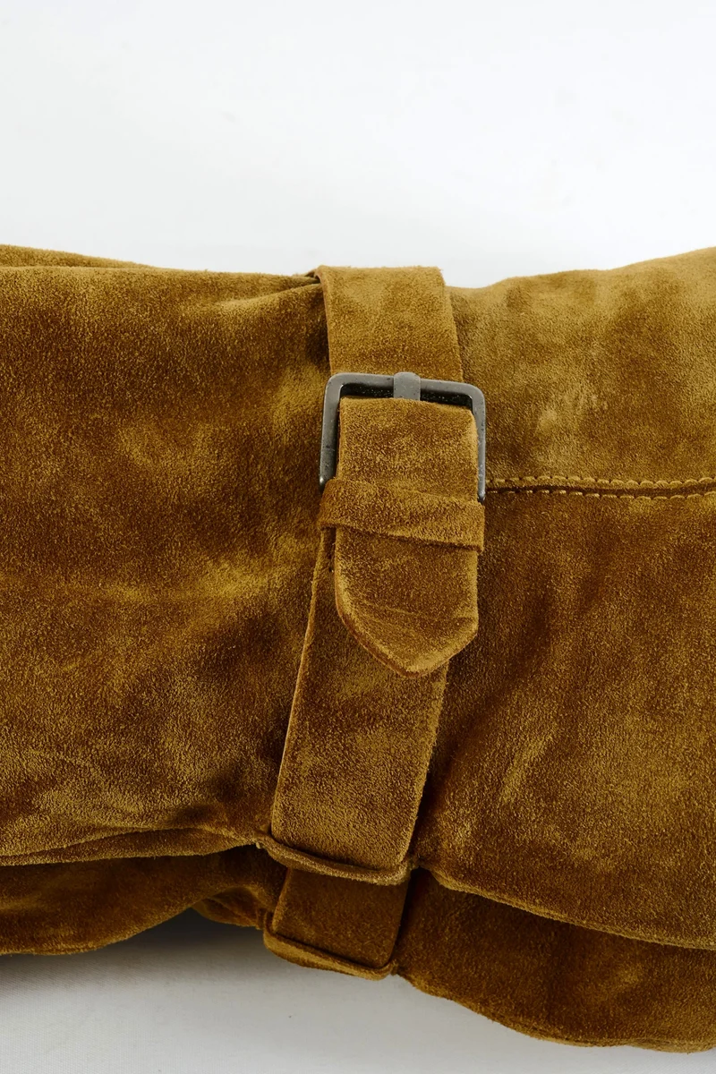 Overknees Wildleder oliv