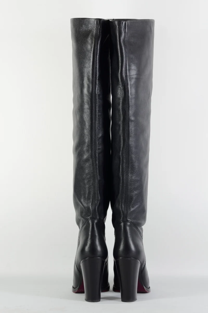 Hohe Stiefel Leder schwarz