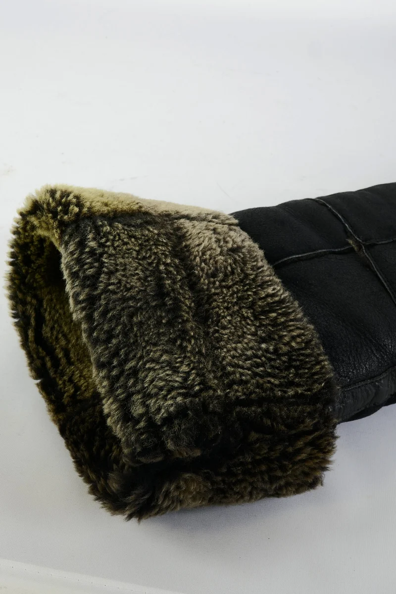 Overknees Leder schwarz