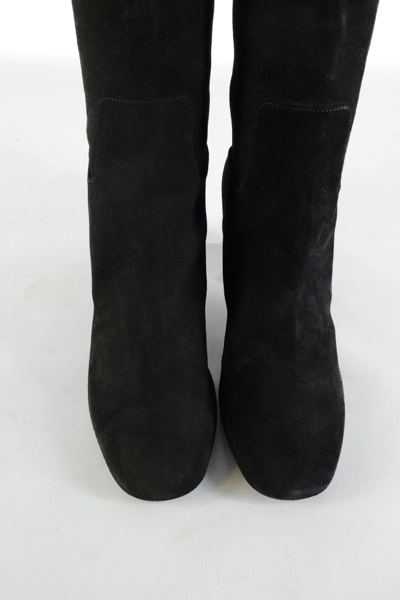 Hohe Stiefel Wildleder schwarz