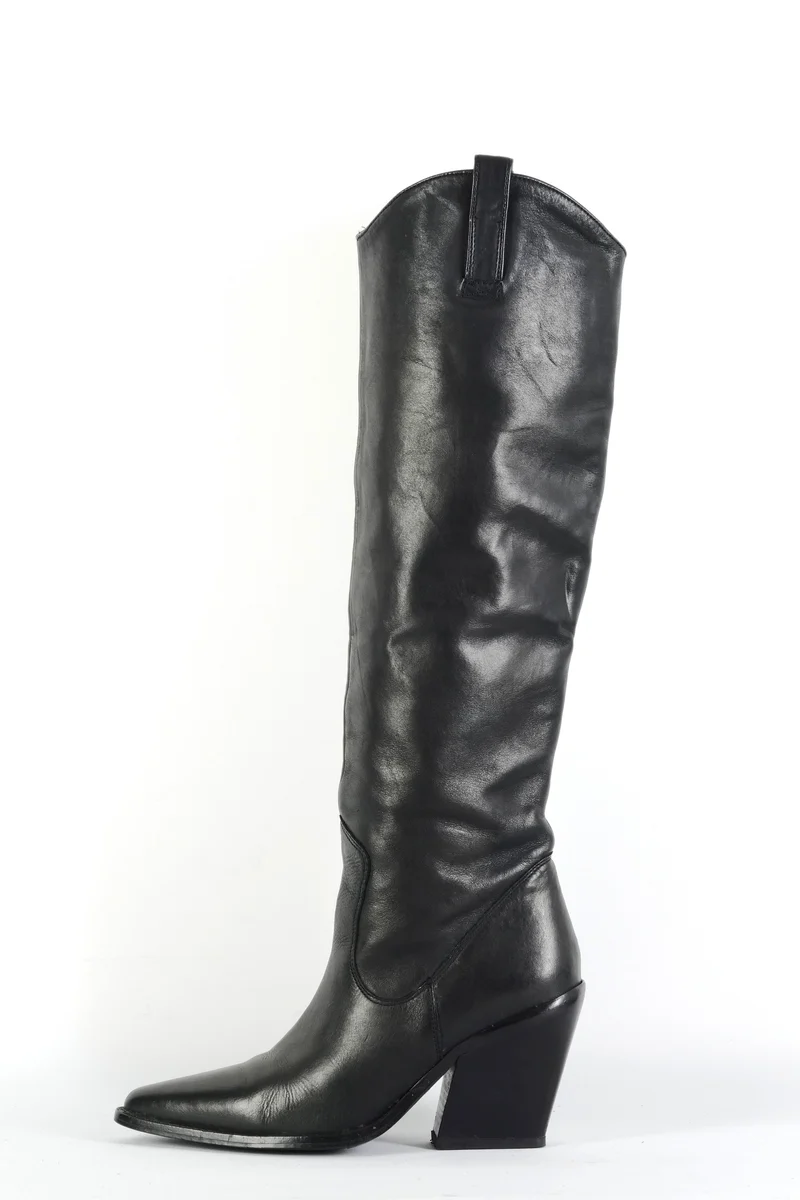 Stiefel Leder schwarz