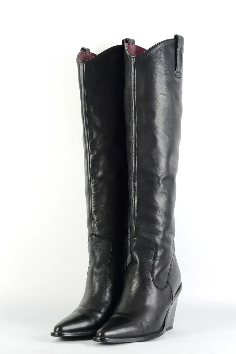 Stiefel Leder schwarz