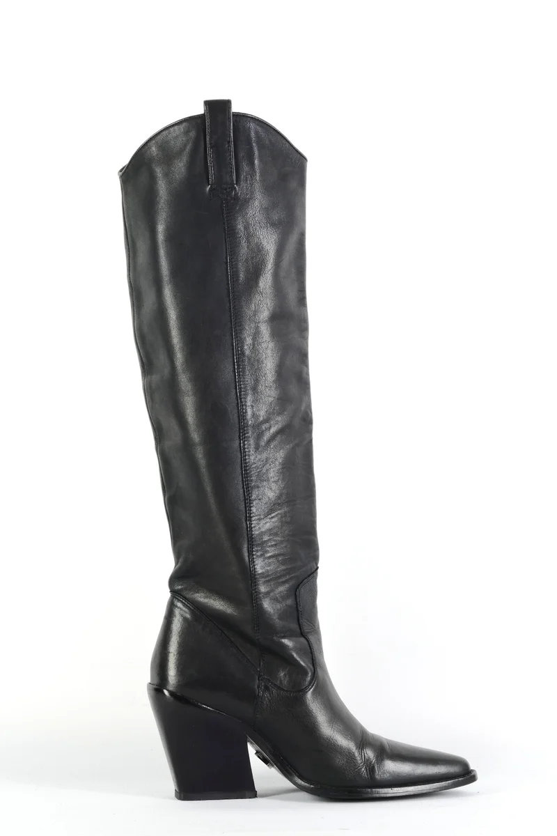 Stiefel Leder schwarz