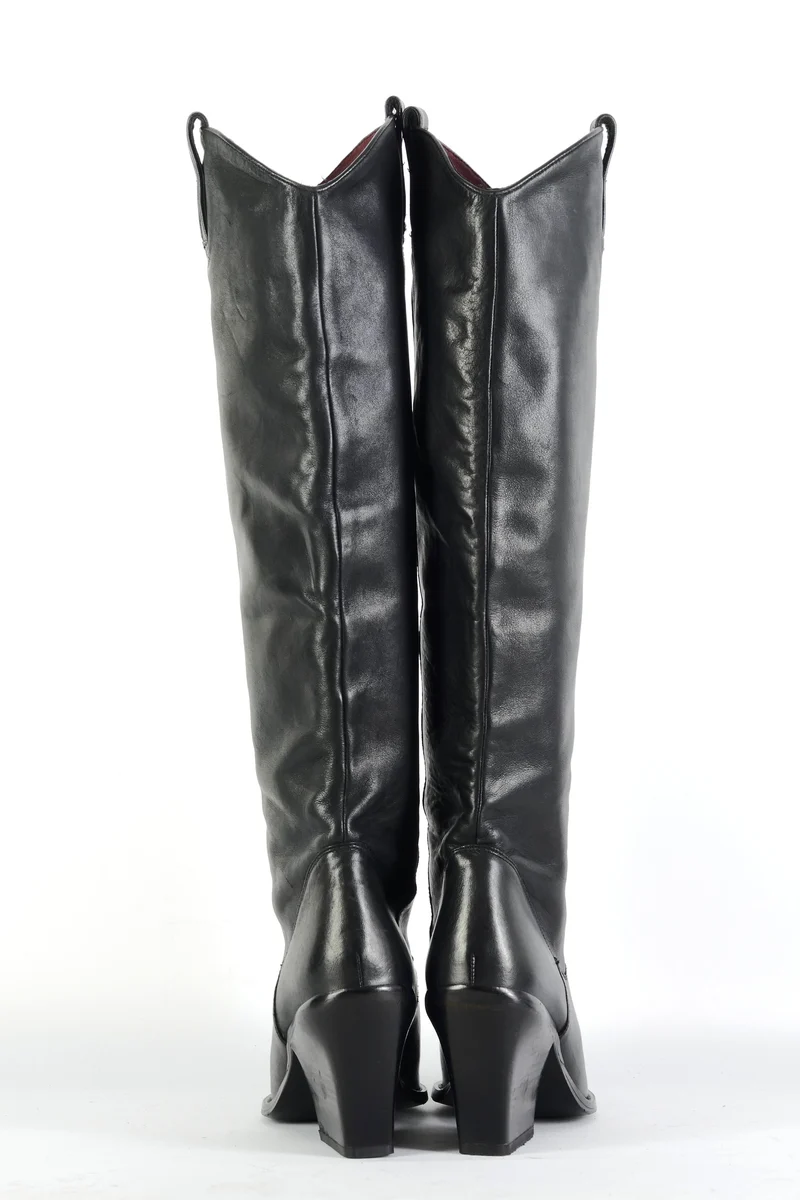 Stiefel Leder schwarz