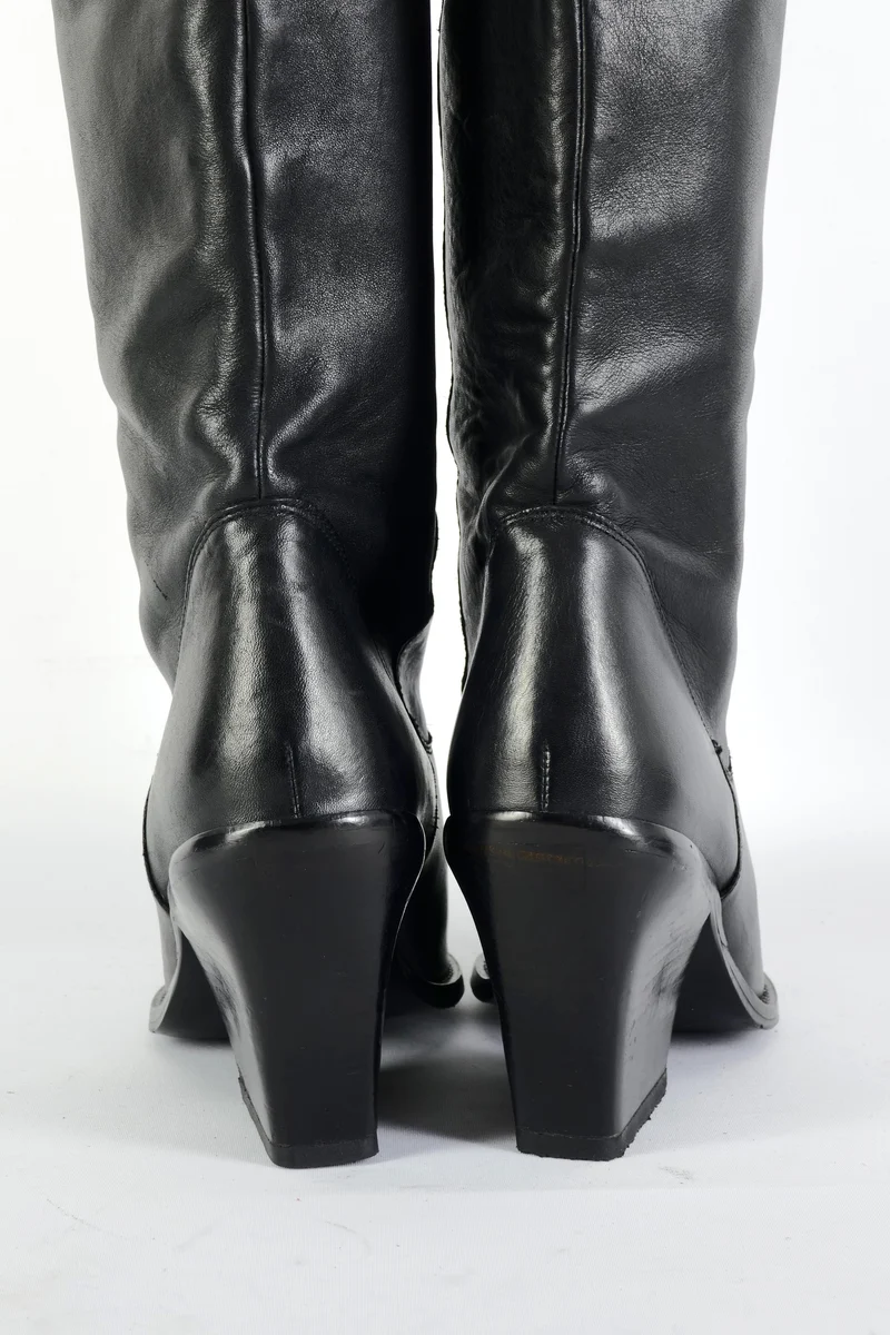 Stiefel Leder schwarz