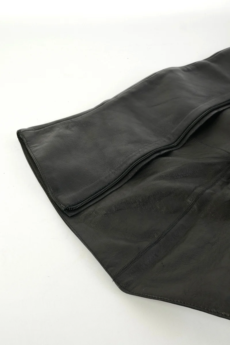 Overknees Leder schwarz