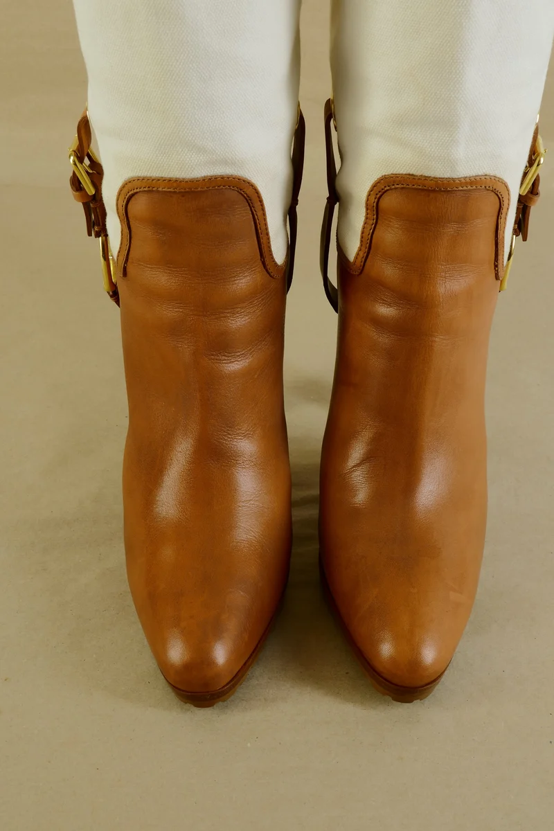 Stiefel Leder mehrfarbig