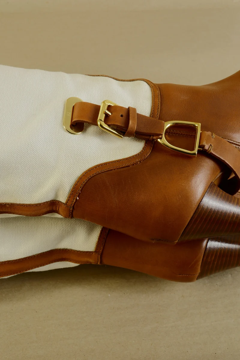Stiefel Leder mehrfarbig