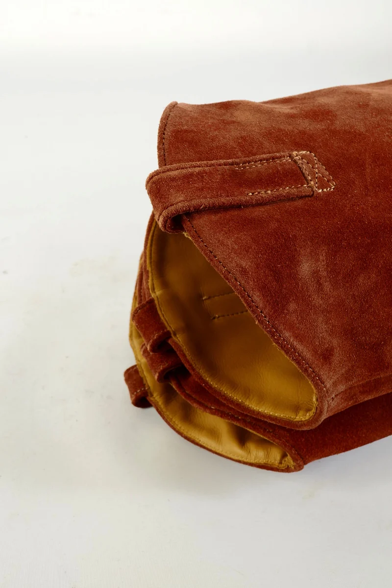 Stiefel Wildleder rotbraun