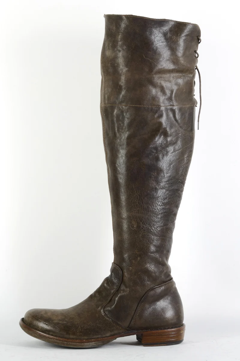 Hohe Stiefel Leder dunkelbraun