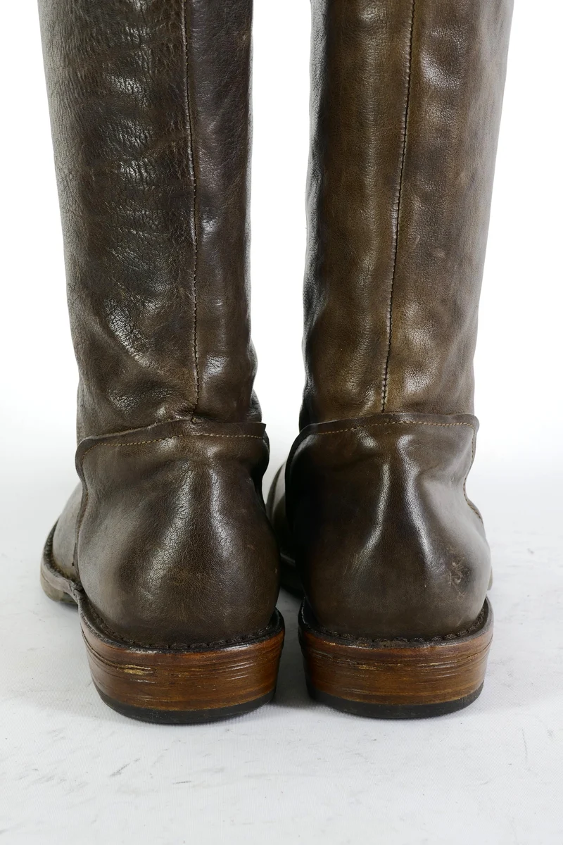 Hohe Stiefel Leder dunkelbraun