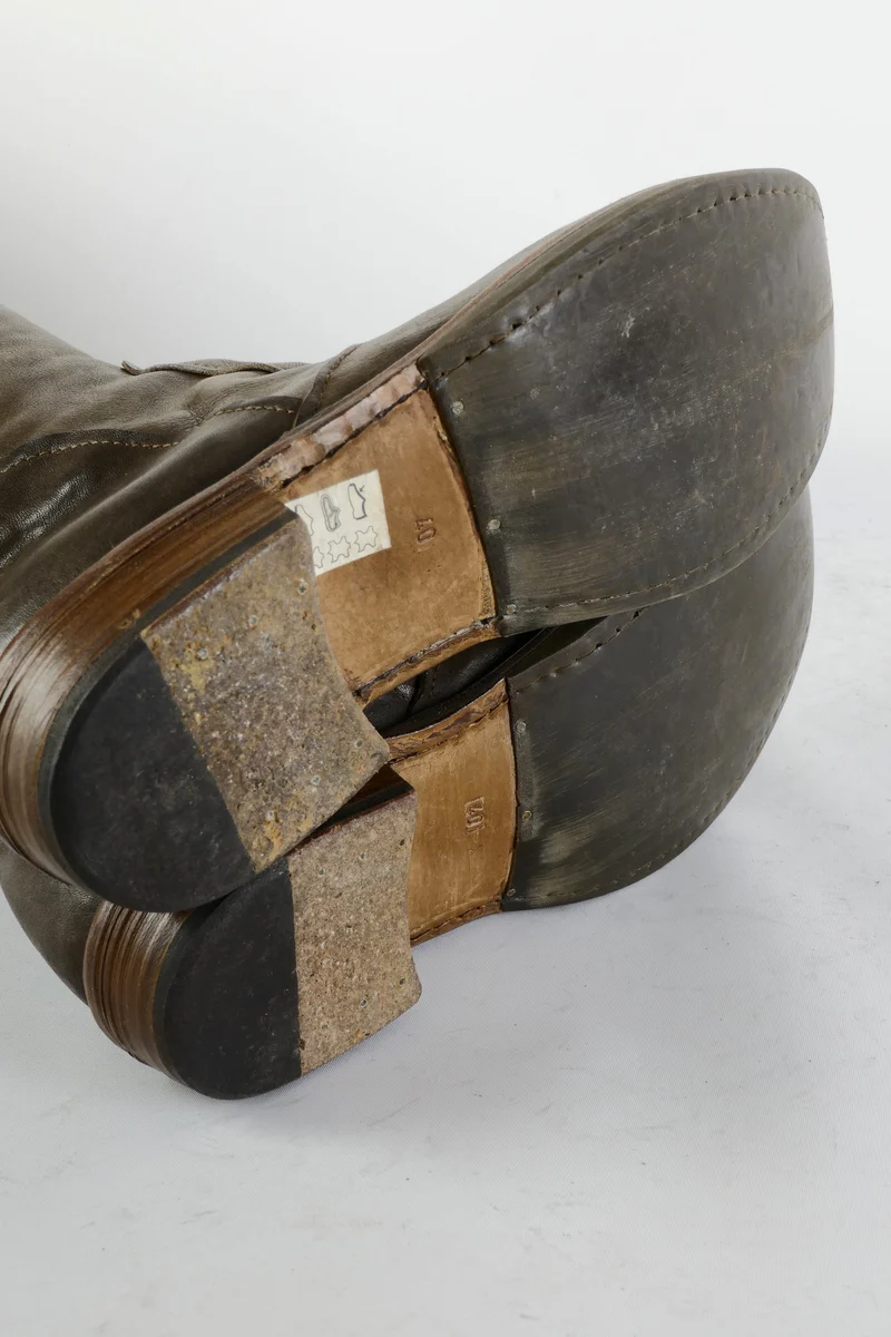 Hohe Stiefel Leder dunkelbraun