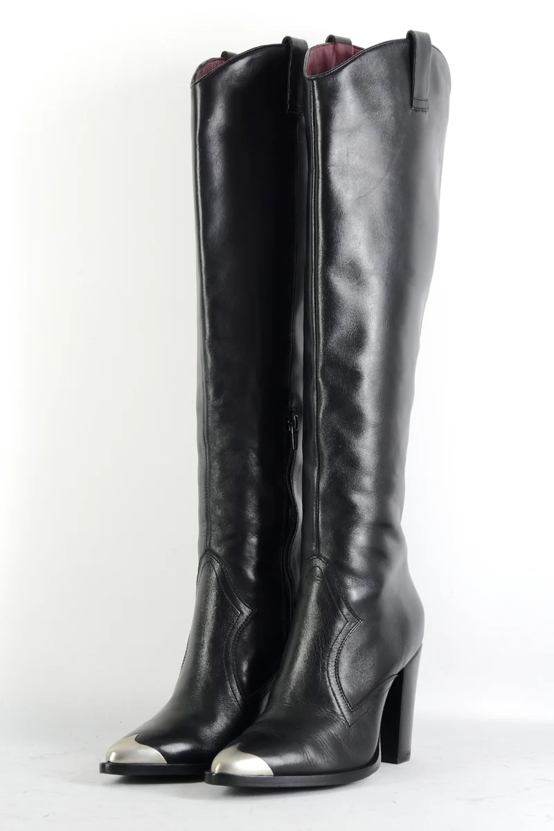 Stiefel Leder schwarz