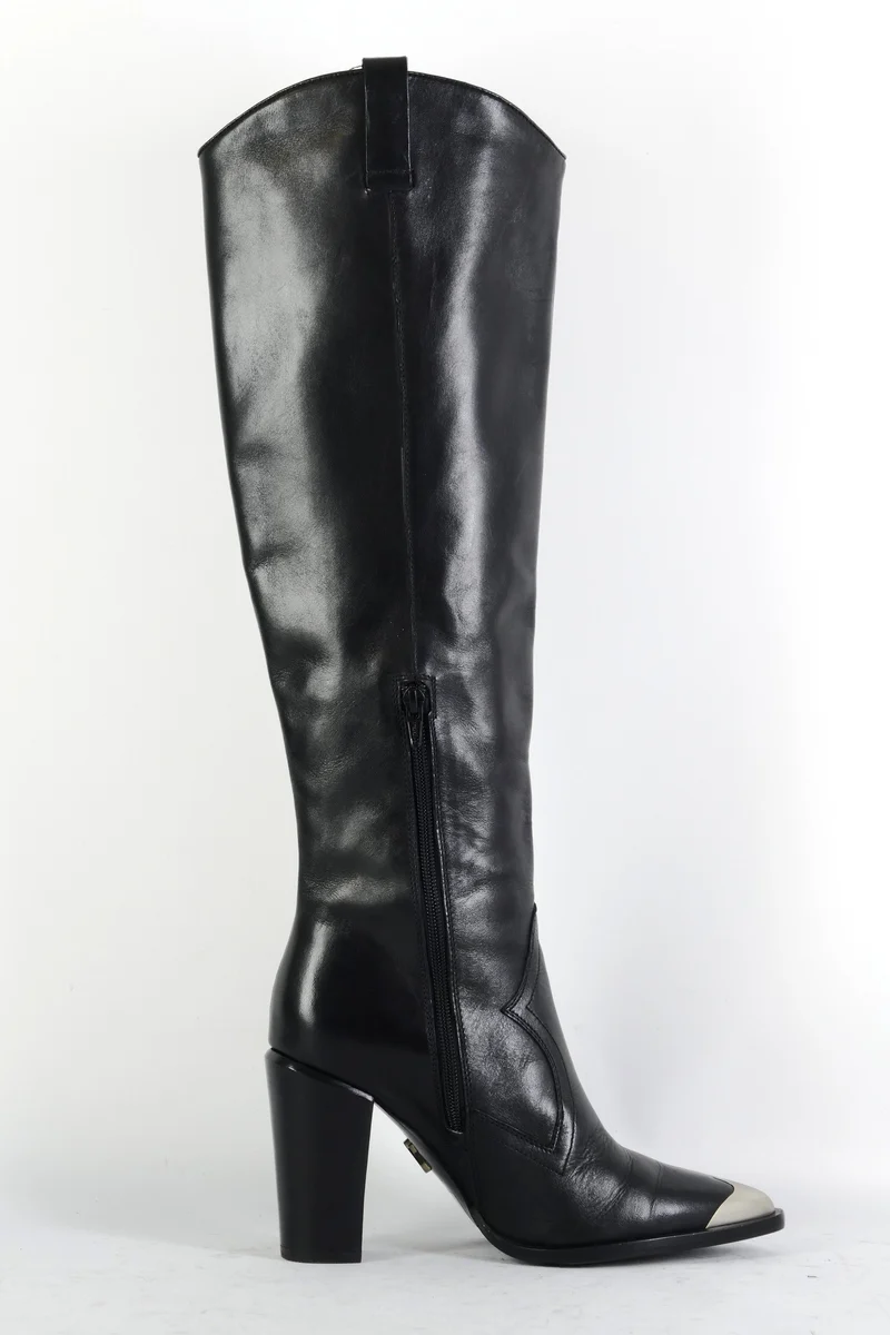 Stiefel Leder schwarz
