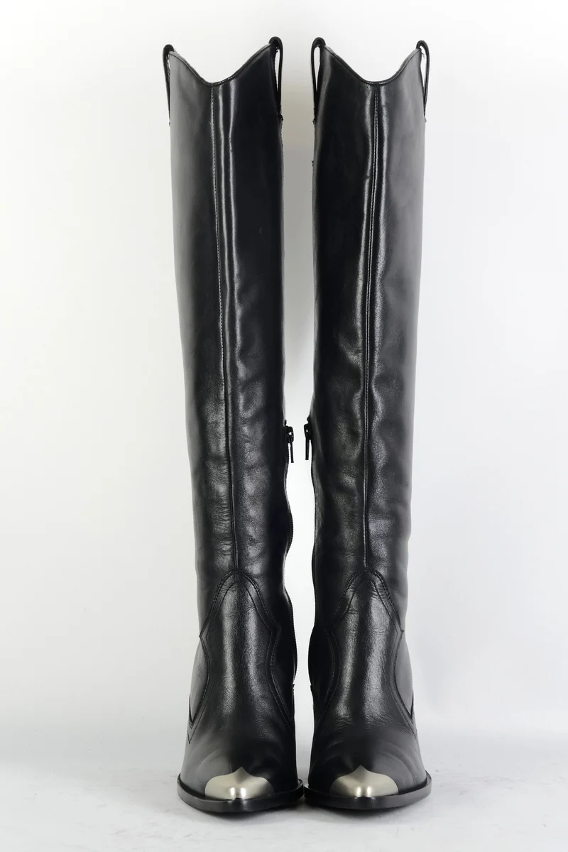 Stiefel Leder schwarz