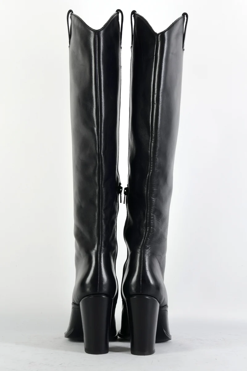 Stiefel Leder schwarz