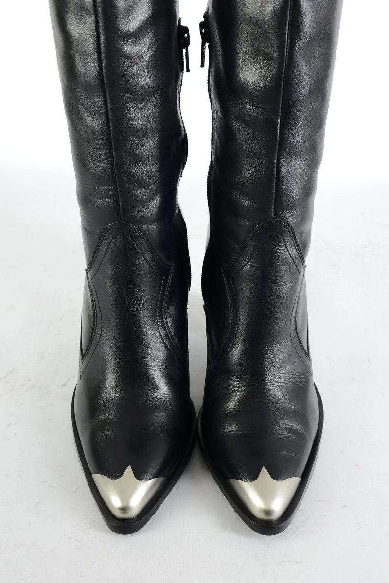 Stiefel Leder schwarz