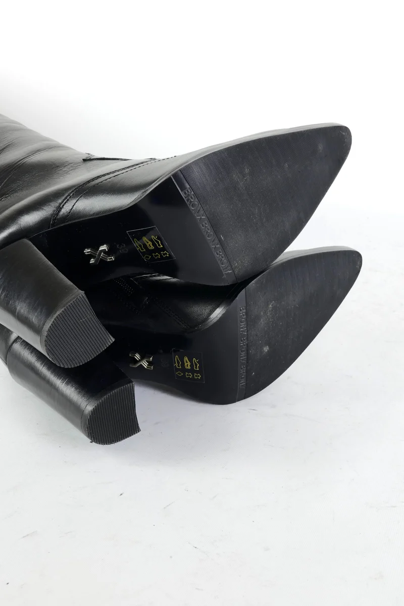 Stiefel Leder schwarz