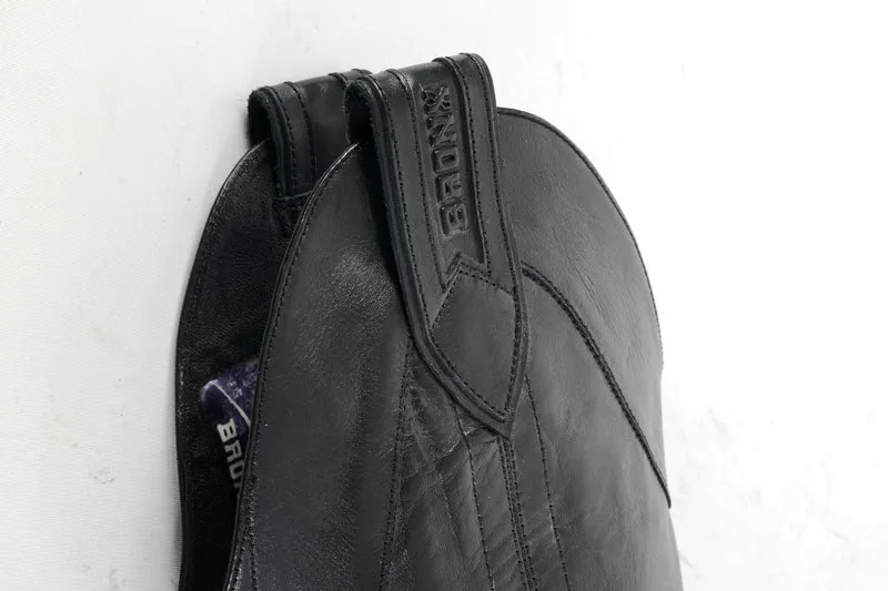 Overknees Leder schwarz
