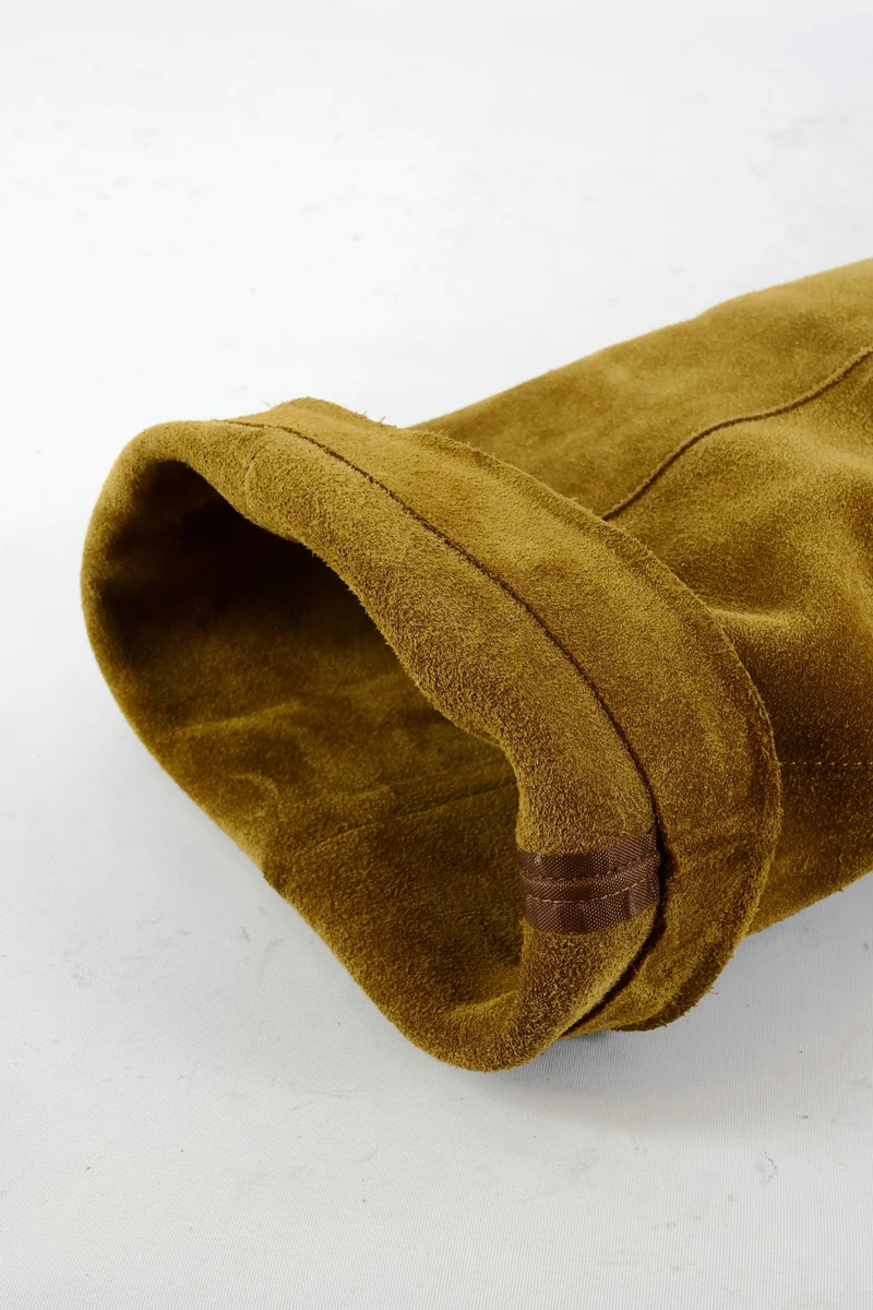 Overknees Wildleder beige