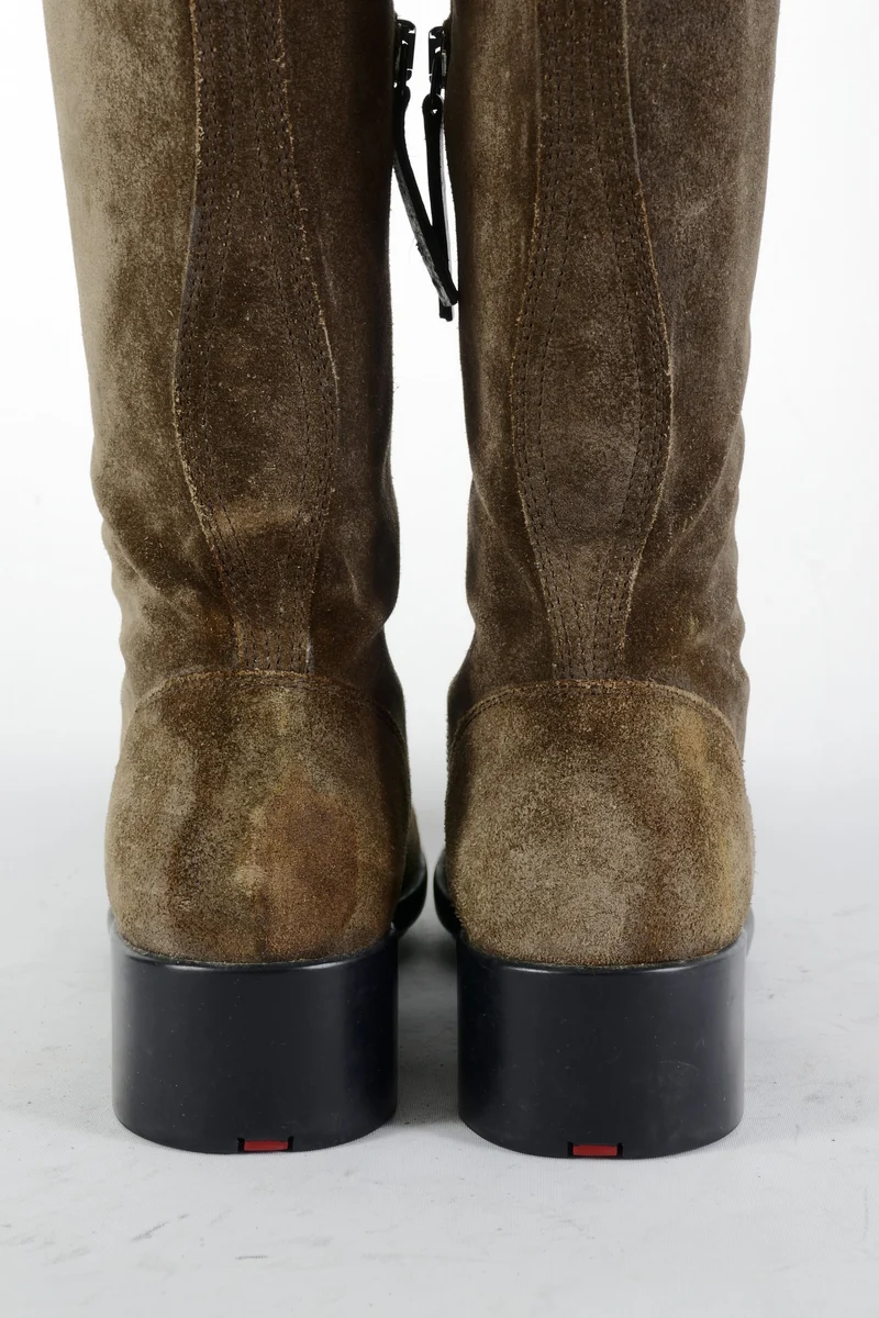 Hohe Stiefel Wildleder braun