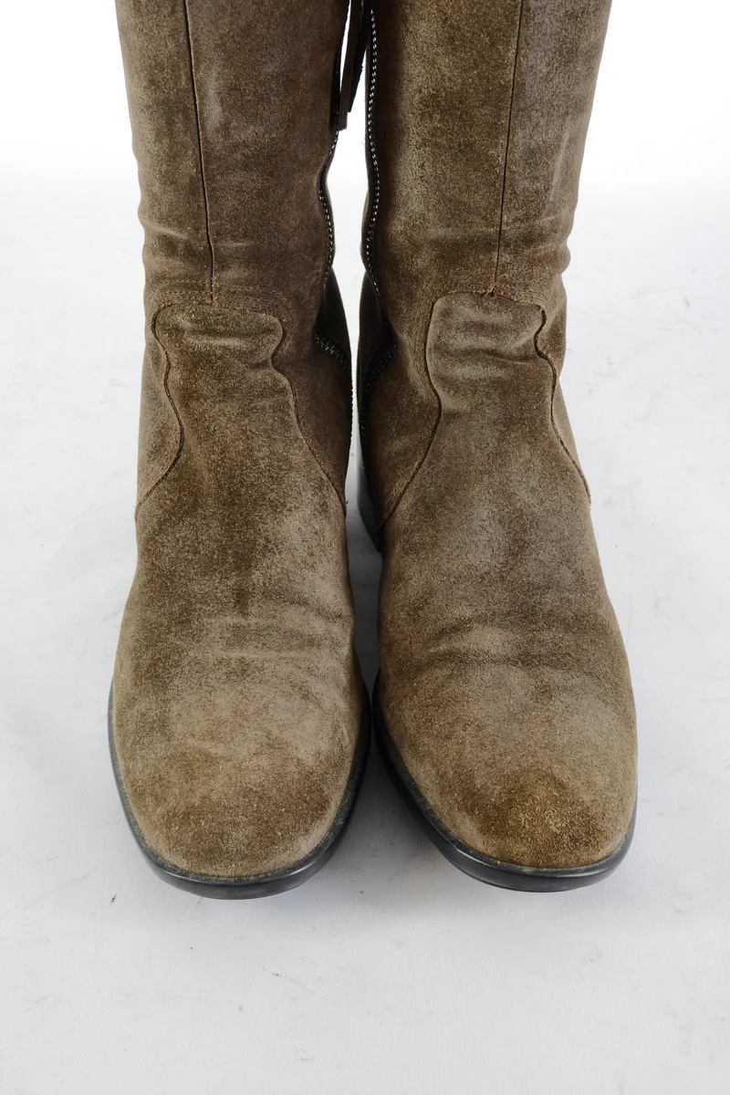 Hohe Stiefel Wildleder braun