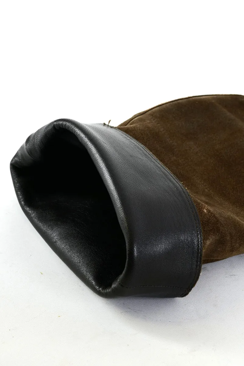 Hohe Stiefel Wildleder braun