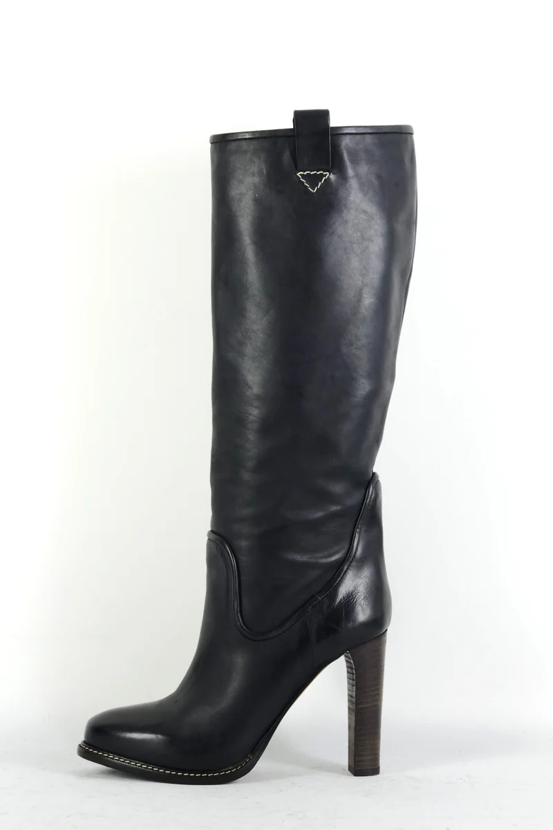 Stiefel Leder schwarz