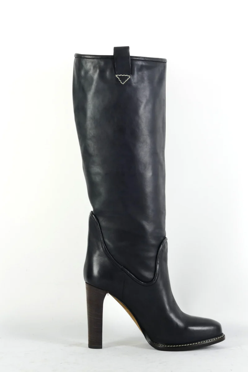 Stiefel Leder schwarz
