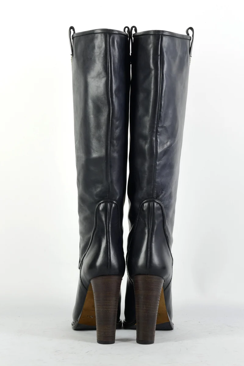 Stiefel Leder schwarz