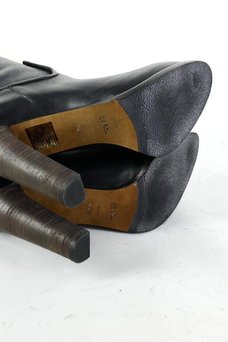 Stiefel Leder schwarz